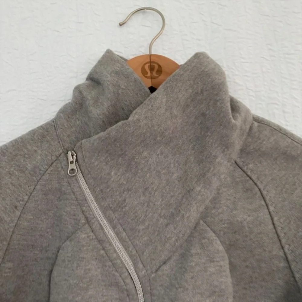 Lululemon Asymmetrical Gray Zip-Up Scuba Jacket - Picture 5 of 11